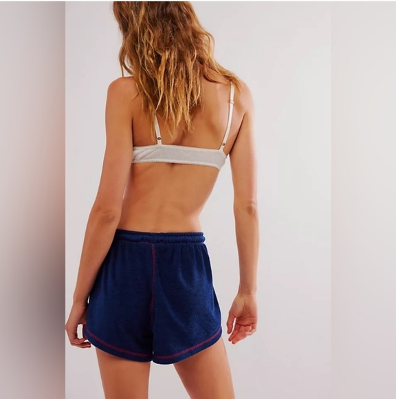 Free People Give Me More Shorts Soft Terry Drawstring Shorts NWOT - Picture 3 of 3